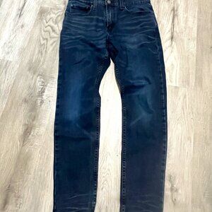 Levis 512 Classic Slim Fit Tapper Leg Dark Wash Blue Jeans Size 31 X 30